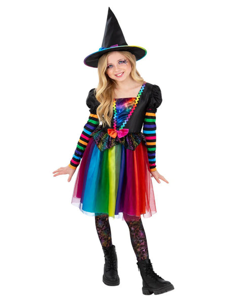 Bright Rainbow Witch Costume