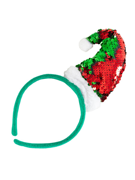 Mini Santa or Elf Hat on Headband