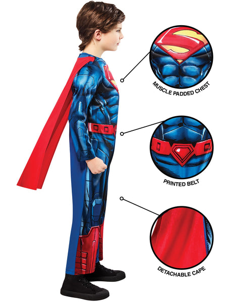 2025 Kid's Deluxe Superman Costume