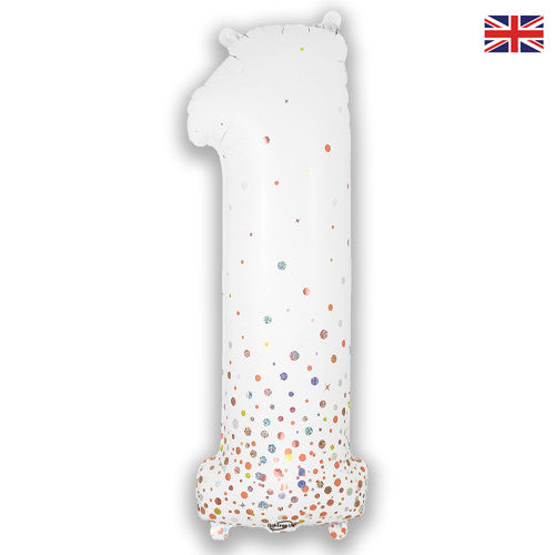 34 Inch Sparkling Fizz Number 1 Foil Balloon