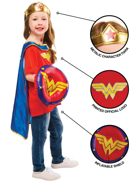 Child's Wonder Woman Dress Up Gift Set
