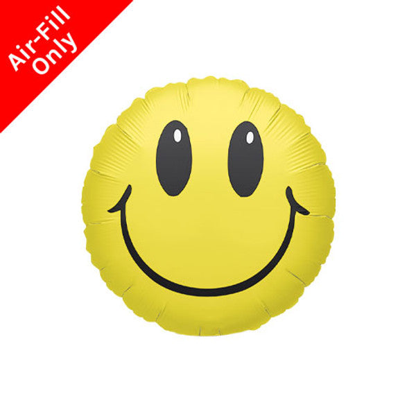 Yellow Smiley Face Balloon on Stick