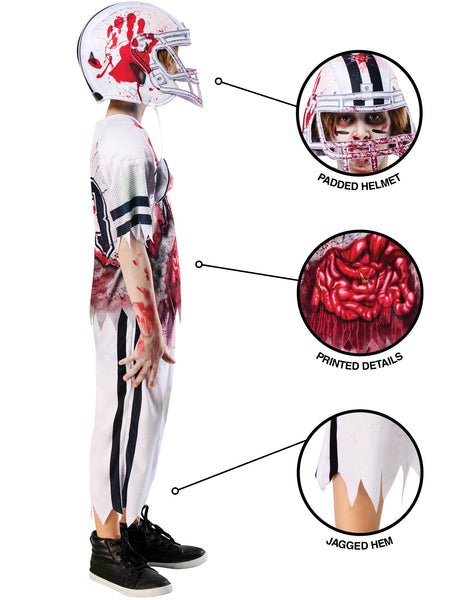 Child's Zombie American Footballer Costume