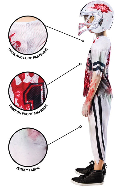 Child's Zombie American Footballer Costume