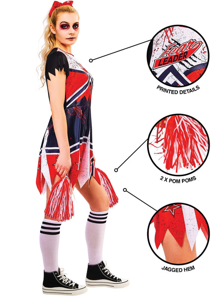Adult's Zombie Cheerleader Costume