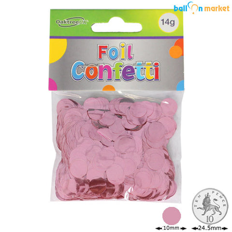 10mm Metallic Light Pink Confetti