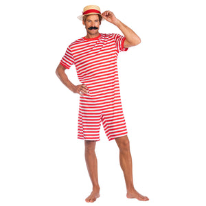 Red 1920s Swimsuit Costume