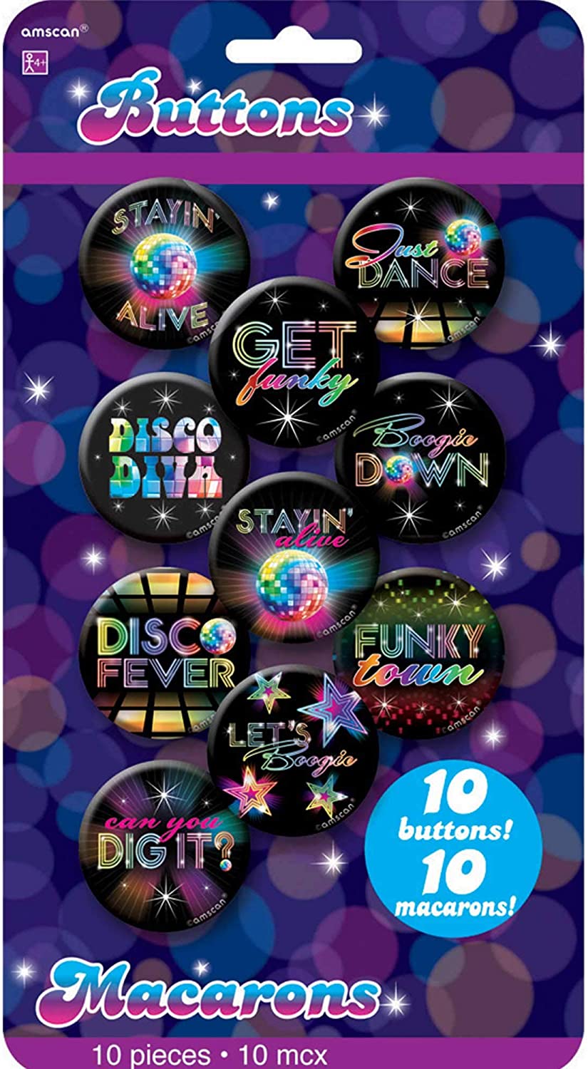 1970s Disco Badge Set