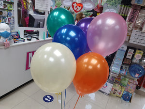 Bunch of Six Plain Latex Helium Balloon
