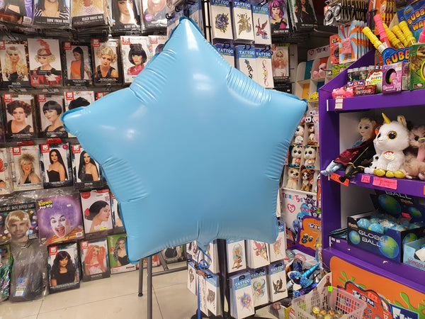 18 Inch Matte Blue Star Foil Balloon