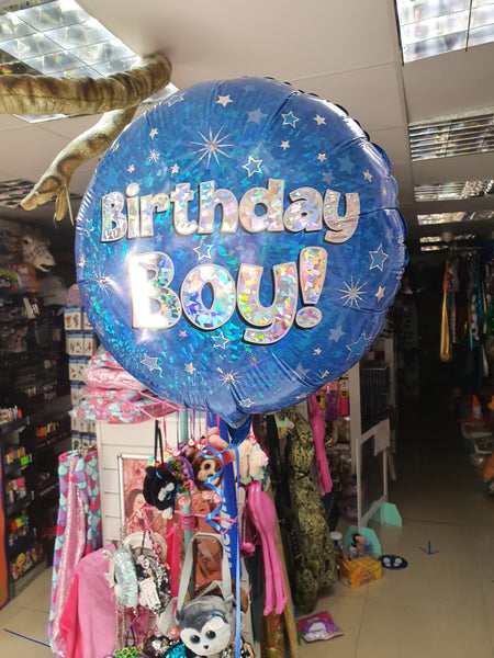18 Inch Blue Birthday Boy Foil Balloon