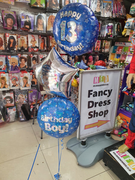 18 Inch Blue Birthday Boy Foil Balloon