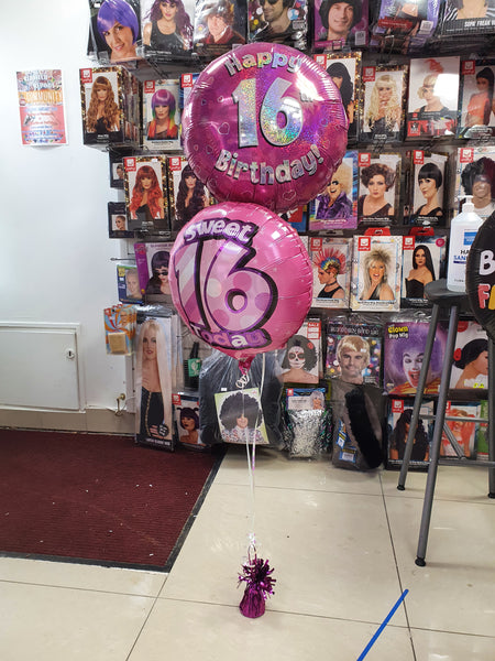 18" Sweet 16th Today Foil Balloon