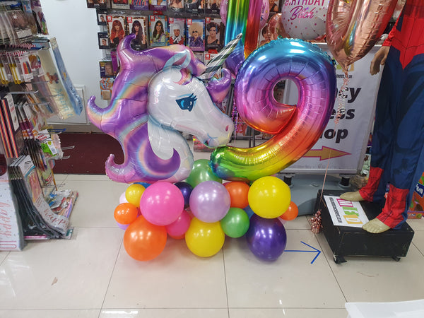 33 Inch Pastel Unicorn Supershape Foil Balloon