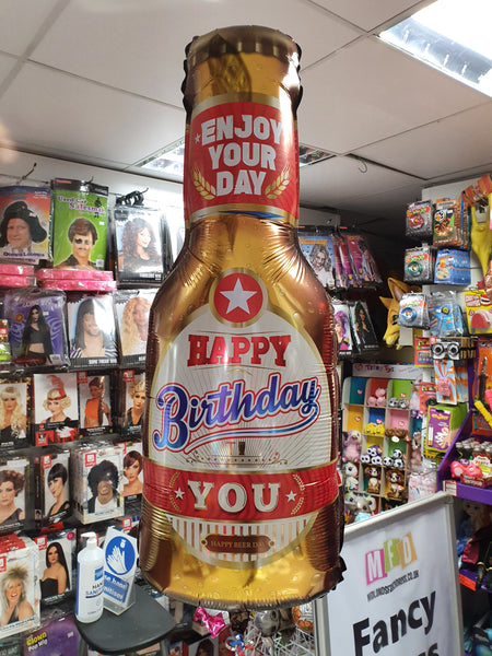 36 Inch Happy Birthday Beer Foil Balloon