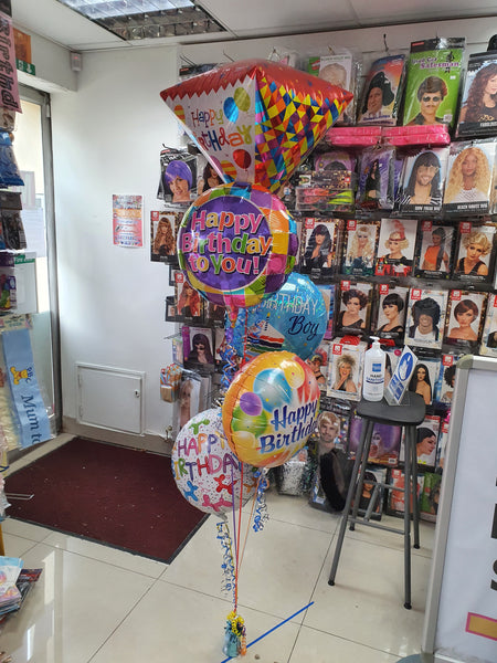 18 inch Balloons Ablaze Happy Birthday Foil Balloon