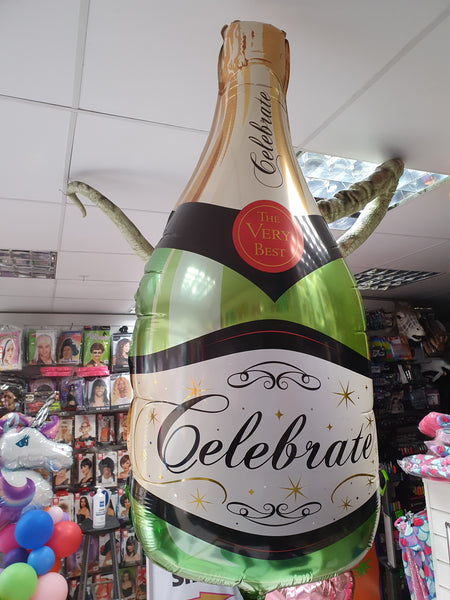 39 Inch Celebrate Champagne Bottle Foil Balloon