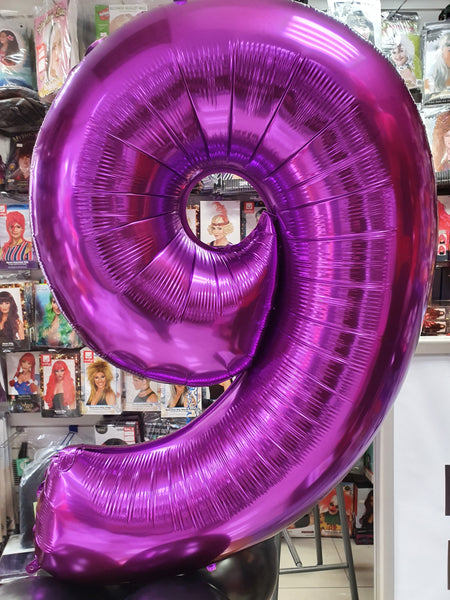 40 inch Purple Number 9 Foil Balloon