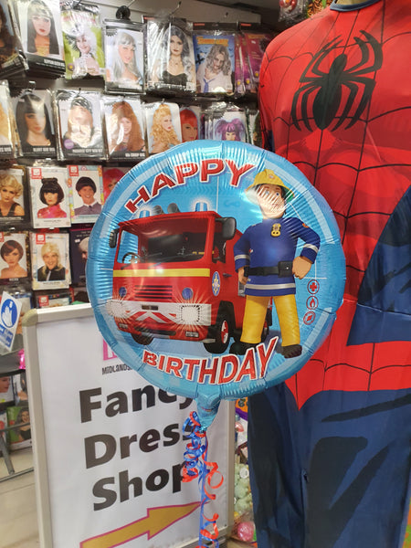 18 Inch Fireman Sam Happy Birthday Foil Balloon