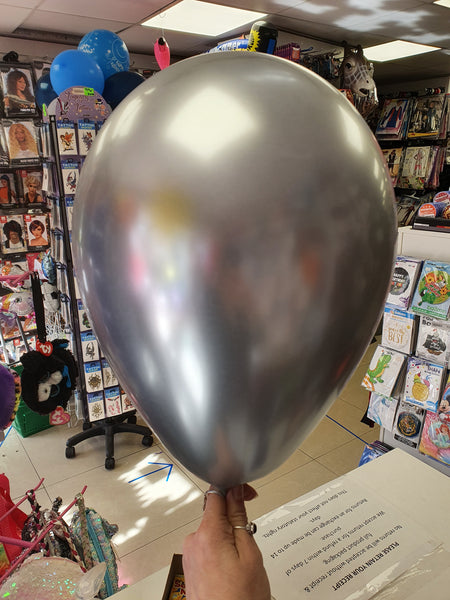 Reflex Silver Latex Balloons