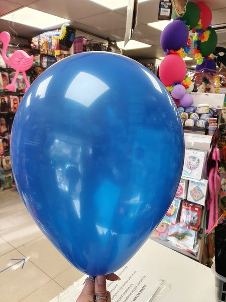 Crystal Blue Latex Balloons