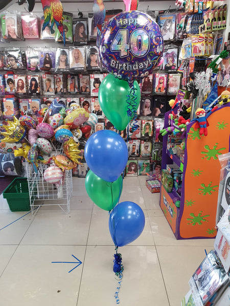 18 Inch Streamers 40th Birthday Foil Balloon