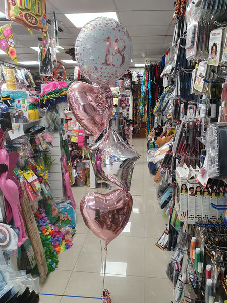 18 Inch Rose Gold Fizz 18th Birthday Foil Balloon
