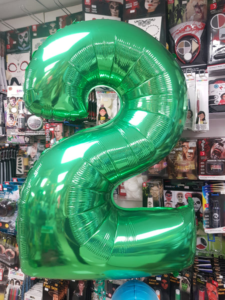 40 Inch Green Number 2 Foil Balloon
