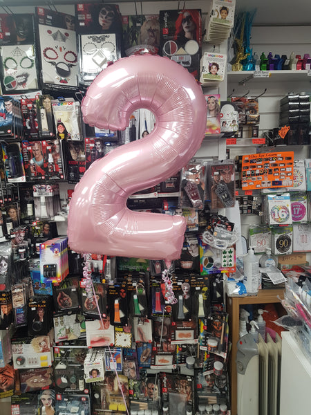 26 Inch Pastel Pink Number 2 Foil Balloon