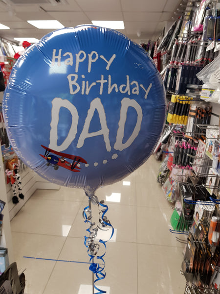 18 Inch Happy Birthday Dad Foil Balloon