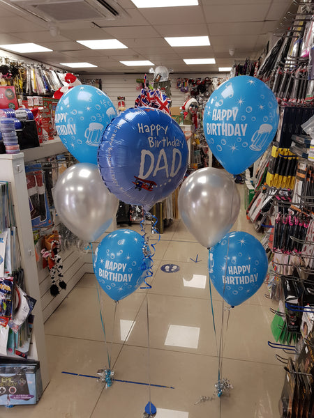 18 Inch Happy Birthday Dad Foil Balloon