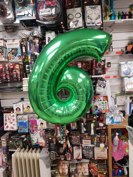 40 Inch Green Number 6 Foil Balloon