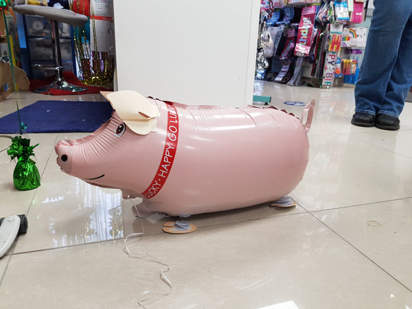 24.5 Inch Pig Walking Pet Foil Balloon