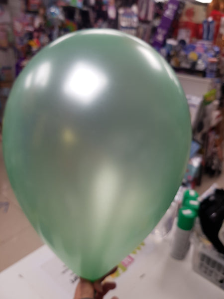 Satin Green Latex Balloons