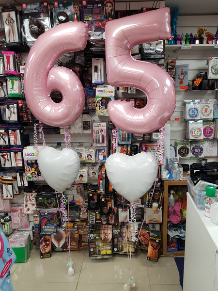 26 Inch Pastel Pink Number 5 Foil Balloon