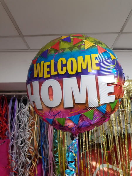 18 Inch Welcome Home Pennants Foil Balloon