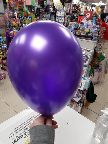 Metallic Violet Latex Balloons