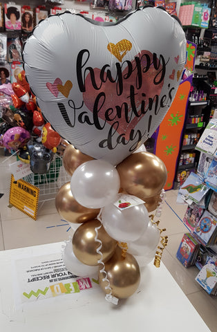 Valentine's Mini Column Balloon Centrepiece