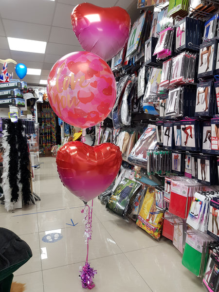 18 Inch Pink Ombre Heart Foil Balloon