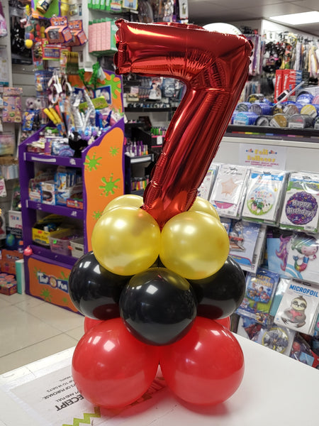 14 Inch Red Number 7 Foil Balloon