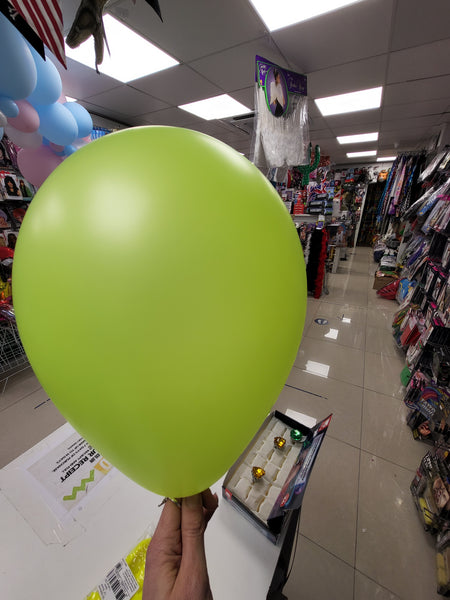 Neon Yellow Latex Balloons