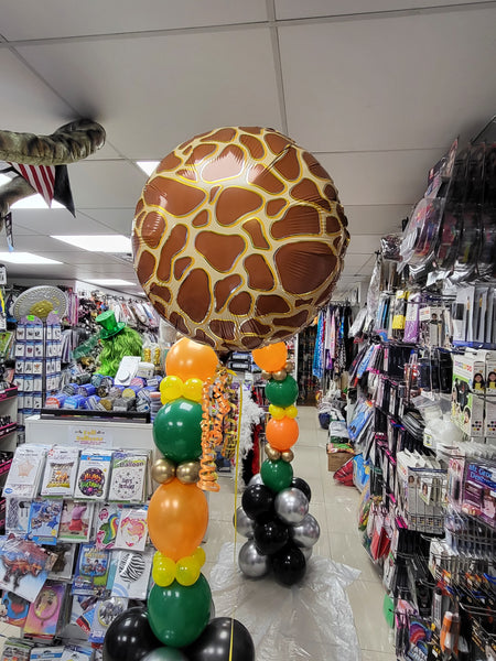 18 Inch Animalz Giraffe Print Foil Balloon