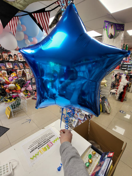 20 Inch Sapphire Blue Star Foil Balloon