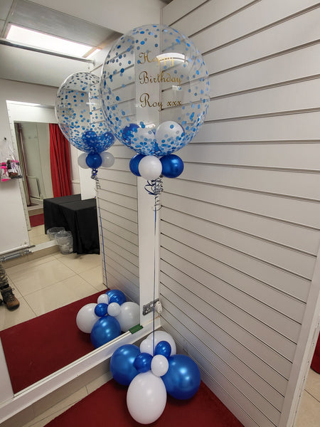 Personalised 24 Inch Deco Bubble Balloon Display