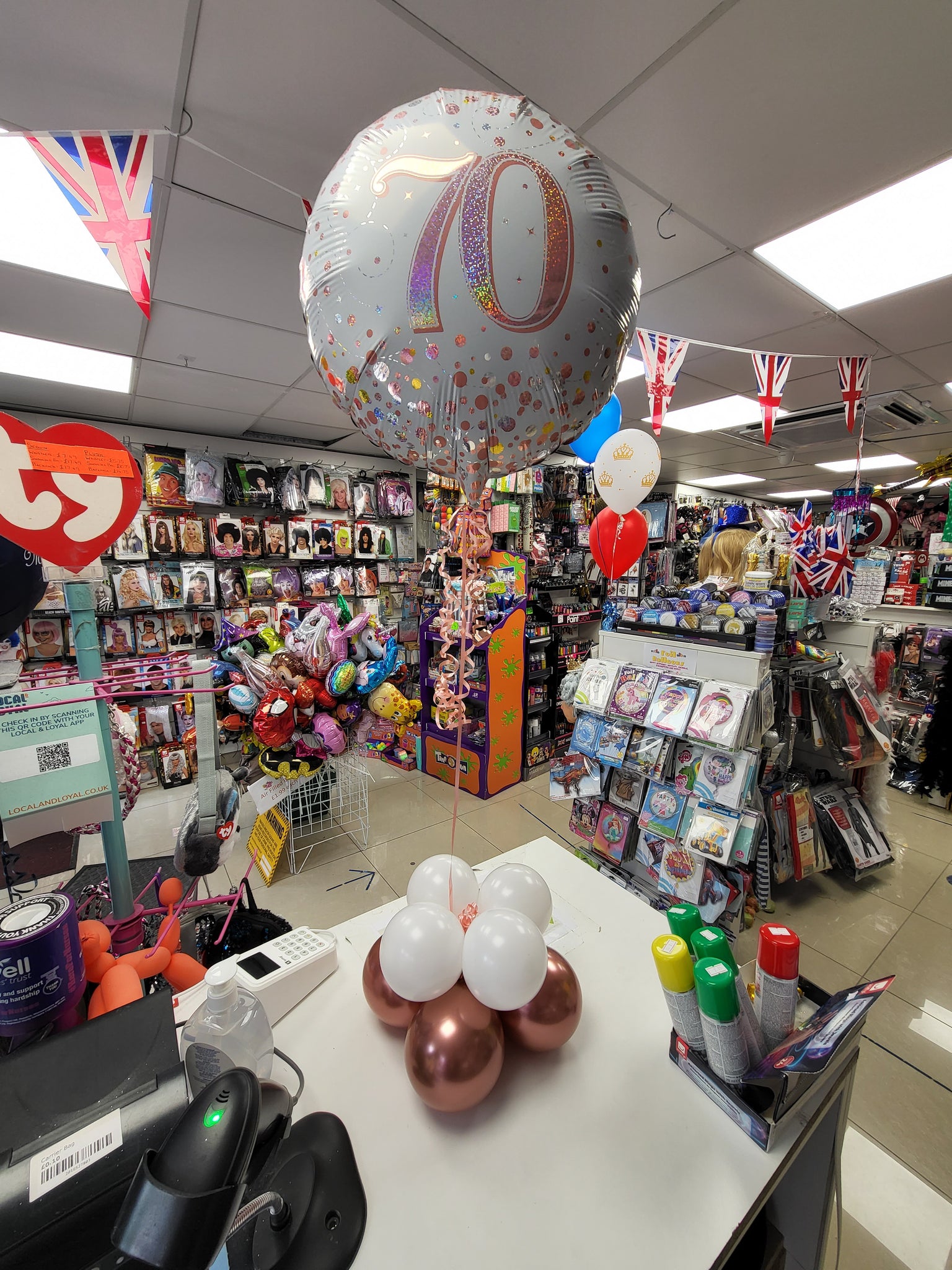 Table Cluster Balloon Weight