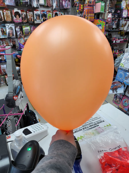 Neon Orange Latex Balloons