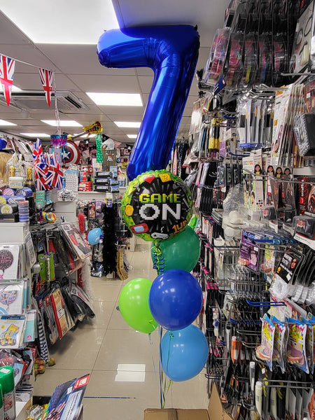 34 Inch Blue Number 7 Foil Balloon