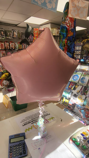 18 Inch Matte Pink Star Foil Balloon