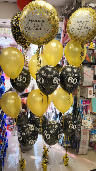 18 Inch Happy Birthday Gold Sparkle Foil Balloon