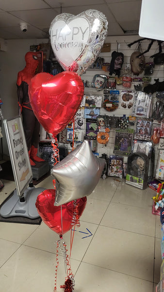 18 inch Anniversary Silver Eco Foil Balloon